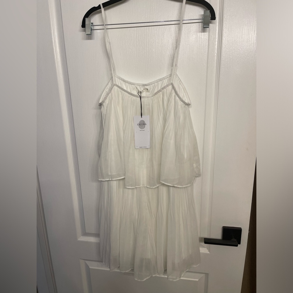 Elegant White Layered Jumpsuit